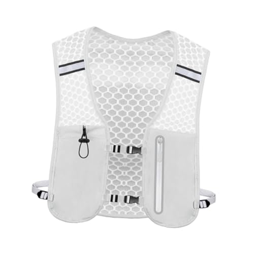 Yiju Running Vest Pack Hydration Vest Portable Waterproof Sturdy Water Backpack for Women Men for Hiking Riding Adventure Camping, Gray