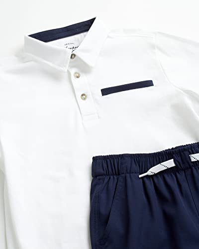 Image of Weatherproof Vintage Boys' Shorts Set - 2 Piece Short-Sleeve Polo Shirt and Tech Shorts (Size: 2T-8)