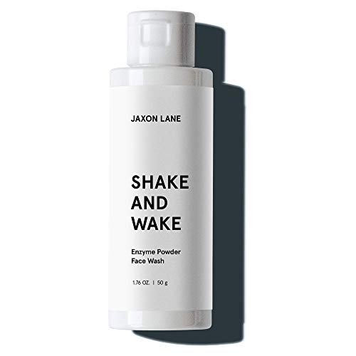 SHAKE AND WAKE Exfoliating Powder Face Wash w/ Papaya Enzymes Powder, Aloe Vera, Vitamin C, Vitamin E, Niacinamide Serum, AHA | Anti Aging Deep Pore Cleanser & Acne Treatment by Jaxon Lane