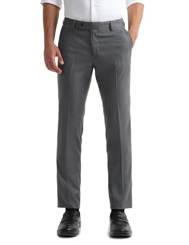 Image of Arrow Mens Charcoal-Grey Pants ARAEOTR1982 30