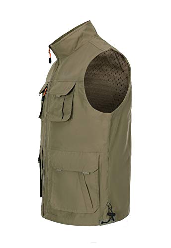Image of Hbufnha Men's Lightweight Vest Outdoor Windbreaker Vest Jacket For Golf Safari Travel Fishing Hiking Vest