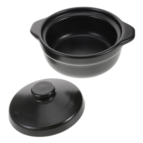 Holibanna Cacerola de Cerámica Tapa Olla Multi Funcional para Estofados y Guisos Cocina para Preparar Comidas para Persona