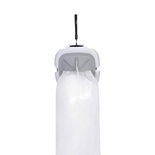 Purepail Hang It Diaper Disposal System – White – Odor Control For On-The-Go – Hang From Anywhere – Perfect For Car & Grandparents – Includes 1 Hang It + 5 Lavender Scented Refill Bags + 1 Travel Case #TOP6