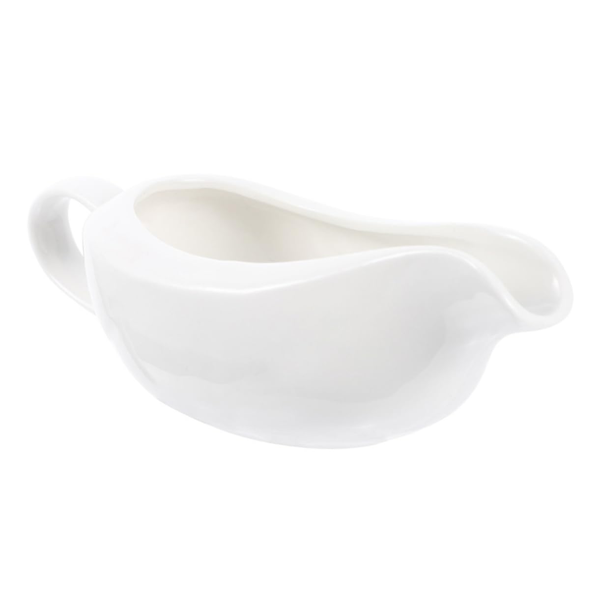 STOBAZA Ceramic Juice Bucket Milk Creamer Sauce Serving Dish Gravy Container Steamer Syrup Container Coffee Containers Coffe Syrup Sugar Pourer Coffee Creamer Cream Holder Ceramics White