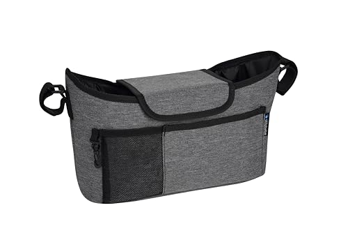 Altabebe Kinderwagen-Organizer, Kinderwagen-Buggy-Tasche, grau / schwarz