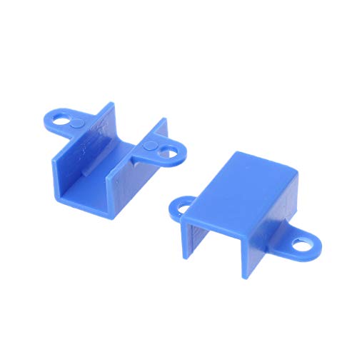 LUOFANG 10Pieces Mounting Bracket Micro Gear Motor Base Fixed Seat Frame Holder 12mm Blue