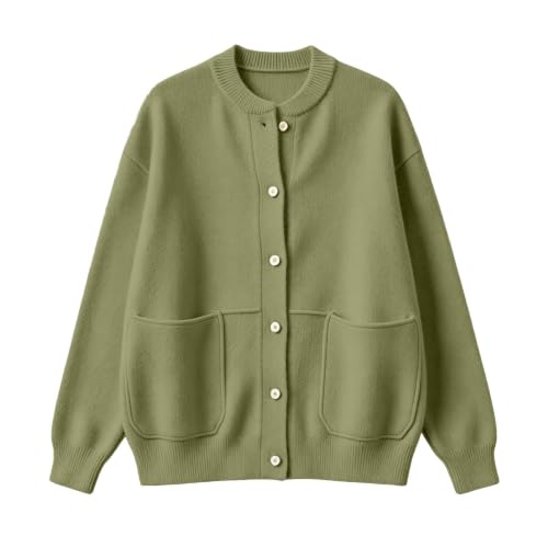 Chaqueta de punto moderna para evitar el frío diario con un abrigo versátil clásico