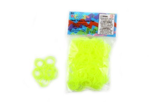 Elastiques Rainbow Loom Jaune Fluo