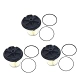 PartsFlow Set of 3 Fuel Filter+Cap For Ford E-350 Econoline/E-350 Econoline Club Wagon/F-250/ F-350