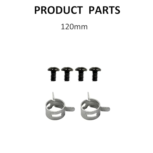 DIYhz Water Cooling Computer Radiator, 12 Pipe Aluminum Heat Exchanger Liquid Cooling Radiator Heat Sink 120mm with Fan for CPU PC Laser Water Cool System DC12V Black