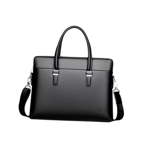 DOITOOL Shoulder Crossbody Bag for Men Cow Leather Business Bag Laptop Casual Briefcase
