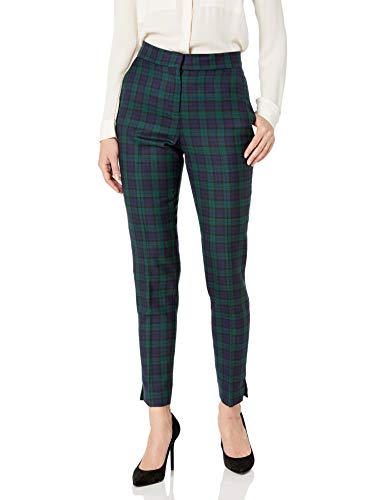Pendleton Women's Wool Ankle Pants, Small Black Watch Plaid, 18