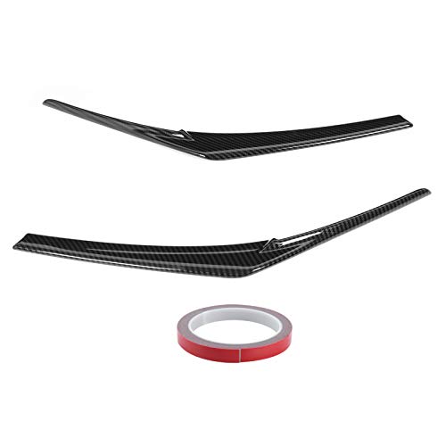 Terisass 2Pcs Carbon Fiber Headlights Eyebrow Eyelids Eye Lid Trim Sticker Cover For Camry 2018?2020 Car Modification Accessories #TOP1