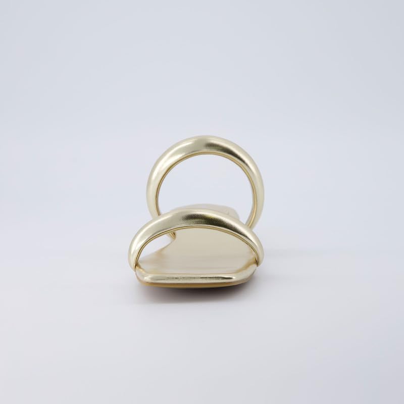 CUSHIONAIRE Women's Dazzle two band low block heel slide sandal +Memory Foam, Wide Widths Available4