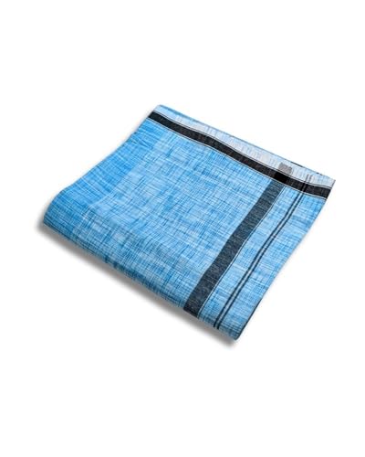 Image of Self Design Lungi & Dhoti for Men (Unstitched)| Lungi for Mens Cotton Blend | 2 Meter | Soft, Lightweight & Breathable Fabric | Ethnic Wear for Daily Use