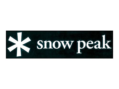 Snow Peak NV-007 Snow Peak Logo Sticker, Asterisk M, White, One
