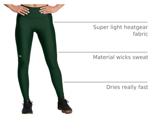 Image of Under Armour Womens HeatGear Armour High Waisted Pocketed No-Slip Leggings
