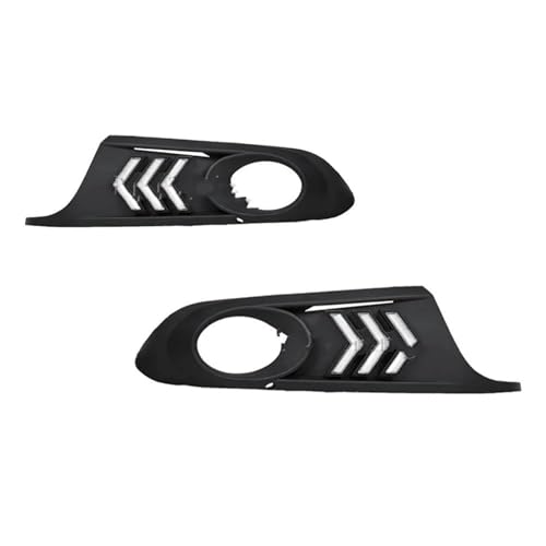 Luces diurnas para VW Jetta Sagitar 2012-2014 con intermitentes y cubierta antiniebla 3