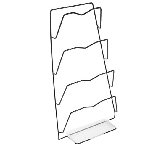 STOBAZA 1Set Wall Mounted Lid Organizer Rack Punch Kitchen Pot Lid Holder and Wear Resistant Storage for Tidy Home Efficient Wall Space Utilization