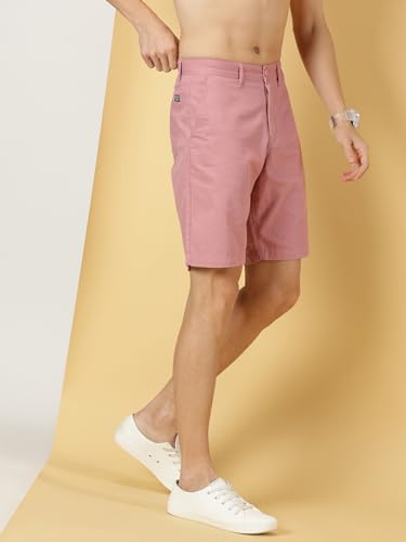 Image of Thomas Scott Men's | Solid | Chino Shorts | Regular Fit | Cotton Elastane | Above Knee | Casual Short