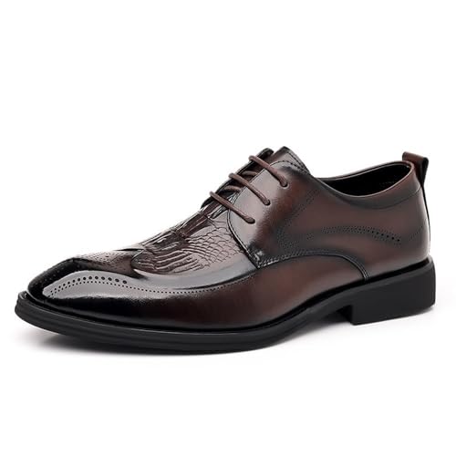Comfortable Mens Leather Lace Up Oxford Shoes for Office Casual Business Work Walking Shoes2