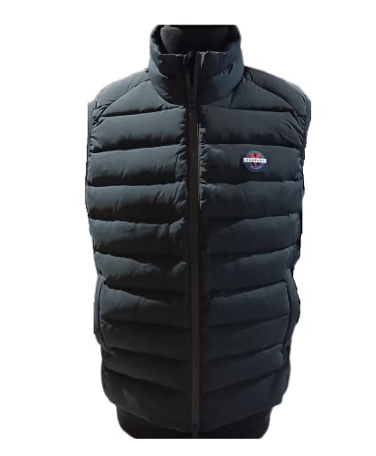 Vuarnet AMF20241 999 Enisej   Edredón sin mangas para hombre y plumas de ganso, Negro , M
