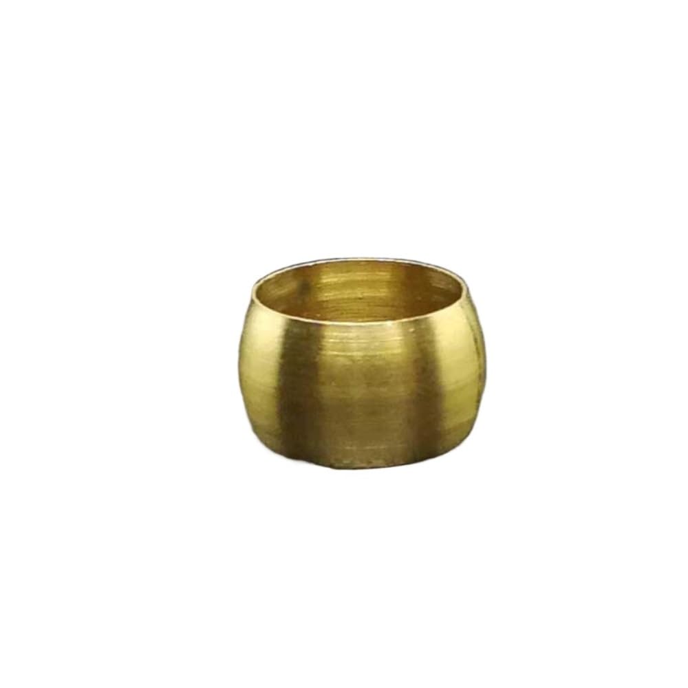 Zzsthvqwm One Color Brass Pipe Fitting Ferrules Compression Sleeve Seal Rings 6.2-16Mm 10 Pack(8.1Mm)