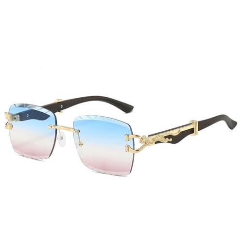 Lunettes de soleil femmes rectangle 2025 avec verres dégradés chic