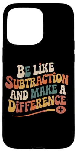 引き算のようになって、違いを生む面白い数学教師 スマホケース iPhone 15 Pro Max 用