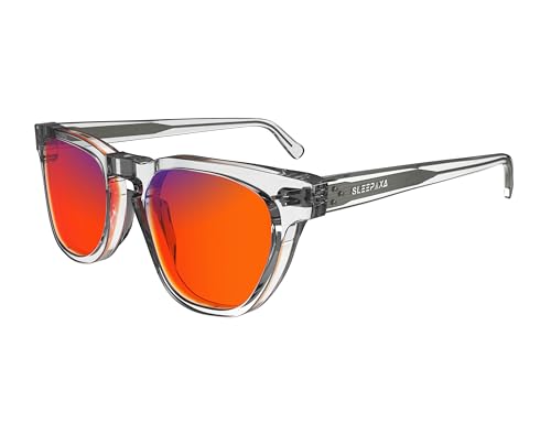 Image of Eclat Crystal White Amber Tinted Circadian Glasses, Vintage Rectangle Acetate Frame, 100% Blue Light Blocking, Patent-Pending Multi-Layered Technology, UV400, Anti-Glare, Unisex Medium