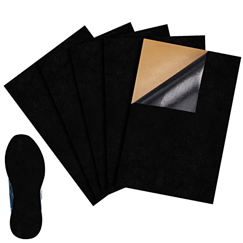 Dunzy 5 Pcs Stick on Self Adhesive Suede Soles for Dance Shoes 8.6 x 11.8 Inch Non Slip High Heeled...