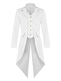 Mens Steampunk Medieval Jacket Pirate Viking Renaissance Costume Formal Tailcoat Gothic Victorian Halloween Tuxedo Coats