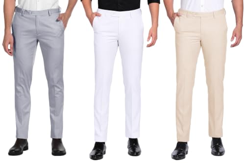Image of Men's Regular Fit Formal Trousers Combo