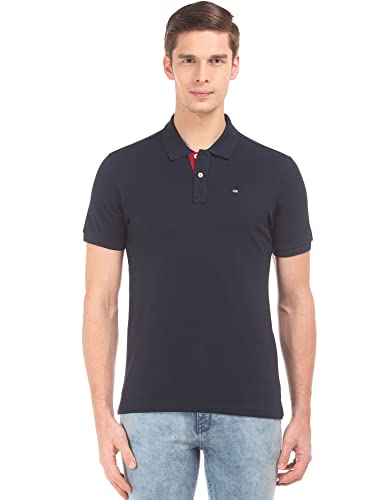 Image of Arrow Sports Men's Solid Regular Fit Polo