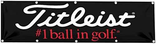 DAOOPS Titlets Golf Flag #1 ball in Golf Black 2x8ft banner