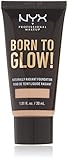 NYX Professional Makeup Base de Maquillaje Born to Glow Radiant Foundation, Acabado Radiante,...