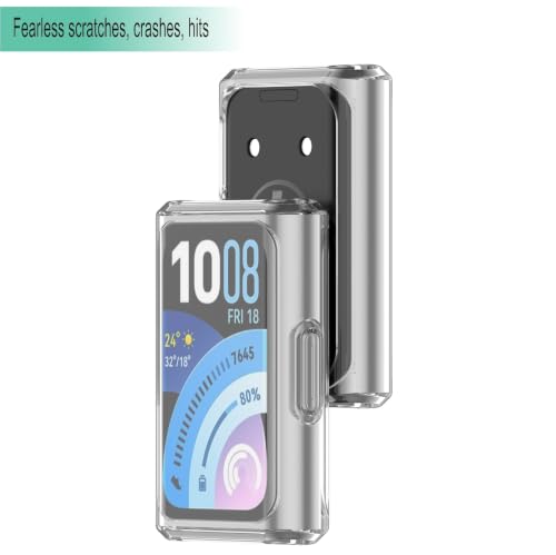 Image of Wisely Protective Case Cover Compatible for Huawei Band 11 Pro | SmartWatch Full Screen Protector Soft Case HD Clear - Transparent