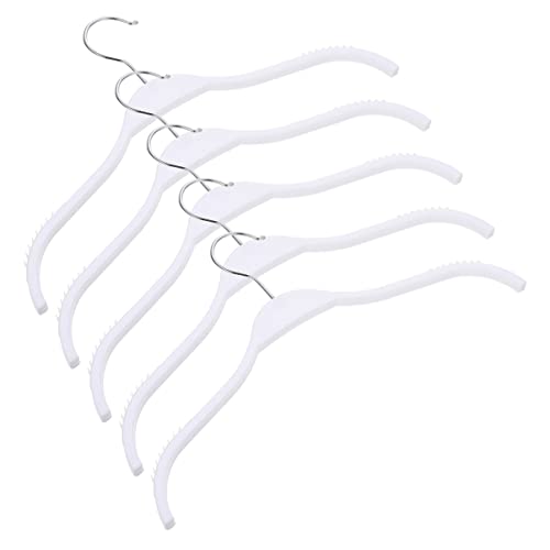 Happyyami 5Pcs Heavy Duty Non Slip Clothes Hangers for Closet Storage Drying Versatile Clothing Hanging Racks for Home Hotel Use