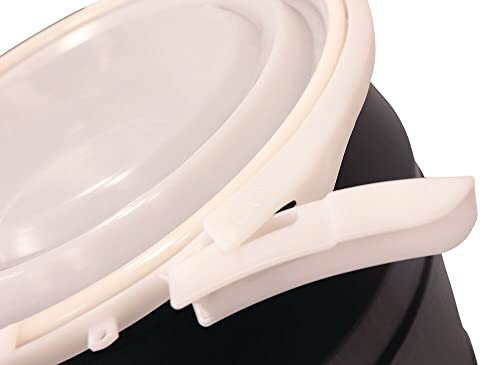 Eagle 55 Gallon Lab Pack Barrel Drum With Poly Lever Lock Ring, Black,1656Blk #TOP3