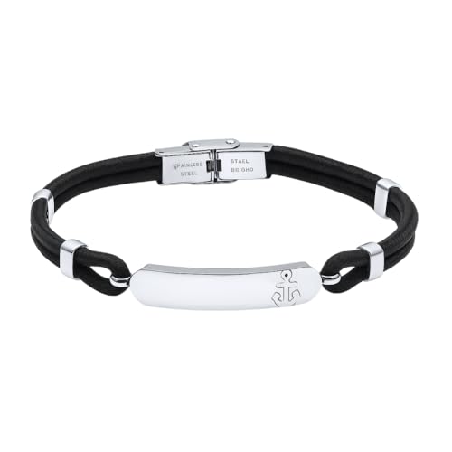 🖋️ PERSONALIZZABILE CON INCISIONE: Piastrina in acciaio inox da personalizzare con nome, data o dedica, per un gioiello unico e speciale.