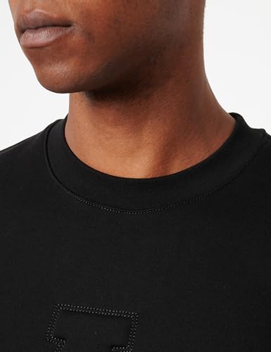 Armani Exchange Men's Ax Stacked Logo Cotton French Terry Crewneck Sweatshirt2