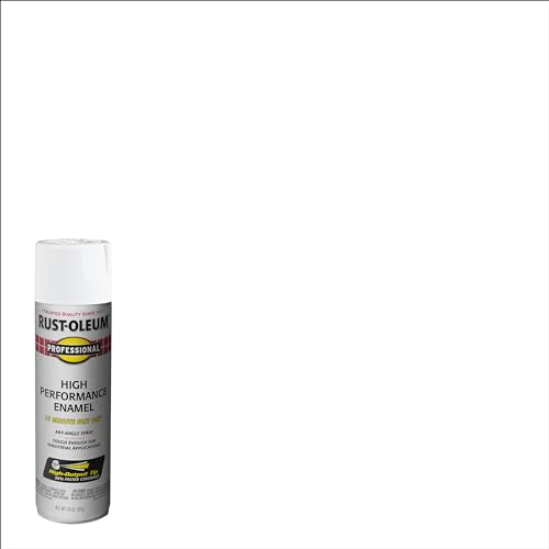 Image of Rust-Oleum 7592838 Professional High Performance Enamel Spray Paint, 15 oz, Gloss White