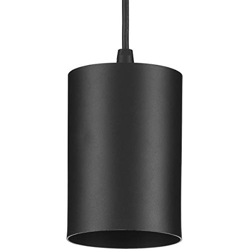 Progress Lighting P500355-031 Cilindro CYL RNDS de 5 pulgadas, color negro