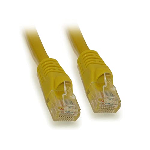 Cable Ethernet Patch Cat6 RJ45 10 pies Amarillo miniatura 2