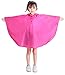 Spmor Kids Rain Poncho Hooded Jacket Rain Coat Pink M