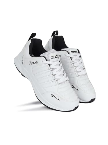 Image of AADI Men's Comfortable Lightweight Synthetic Leather Running, Walking & Gym Casual Sports Shoes
