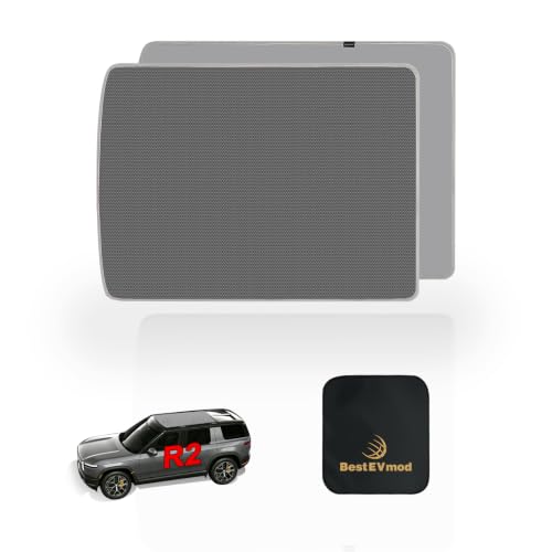 Image of BestEvMod Foldable Roof Sunshade for 2027 2026 Rivian R2 (Gray)