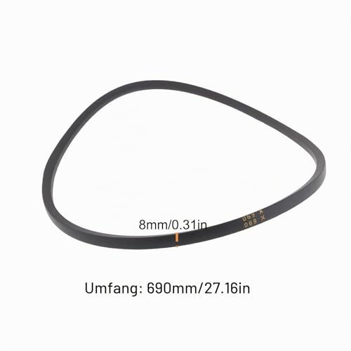 OTOTEC Keilriemen für Bohrmaschine, K690 K-690, 690 x 8 mm, für Bohrmaschine, Tischbohrmaschinen, Ersatz