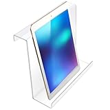 Jetec Treadmill Book Holder, Clear Acrylic Reading Rack for Treadmill Tablet Rack Universal Holder Tablet Magazines Books for Gym Exercising(9 x 8 x 2.5 Inches)