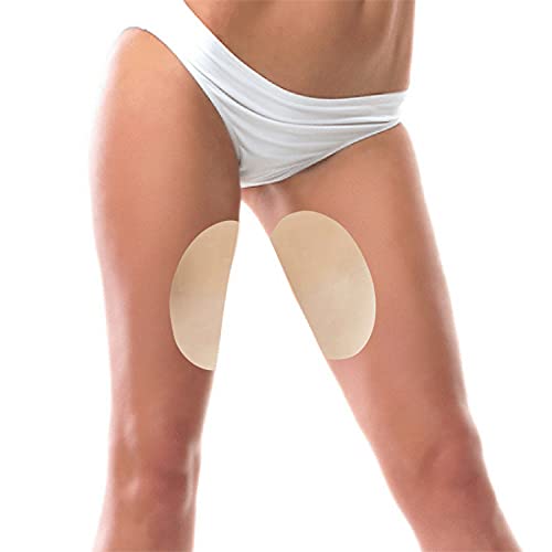 Aunye Oberschenkel-Pads,Anti-Friction Pads for Thighs,Anti-Scheuern Oberschenkel,1 Paar Schwitzbänder für den Sommer, Unisex, unsichtbar,Anti-Reibung, für den Oberschenkel (Braun) Cover